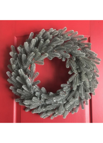 Вінок хвойний різдвяний SGH Traditional литий d-50 см блакитний HVOYA (366963674)