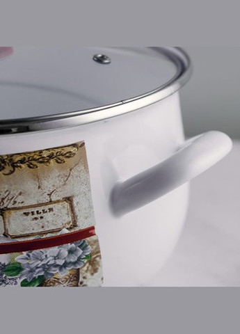 Каструля Квітковий сад GTT-120-FG 20 х 15.3 см 4 л (87712) Gusto (302663050)