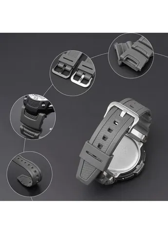 Ремінець для Casio SGW-100 Gray SI Modfit (407403004)