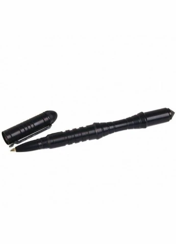 Ручка тактична Зі склобоєм Чорна TACTICAL PEN SCHWARZ (15990002) Mil-Tec (296654578)