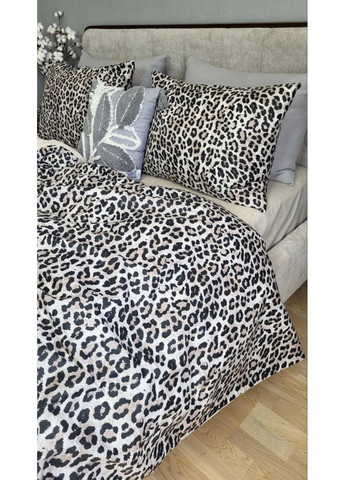 Постільна білизна Леопард, ранфорс Двухспальний розмір, наволочки 70/70 No Brand (364220391)