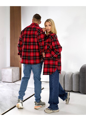 Красная кэжуал рубашка в клетку Україна