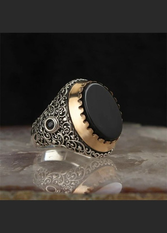Мужское женское кольцо перстень серебристый с большим красным камнем и в узорах размер 19 Fashion Jewelry (289717584)