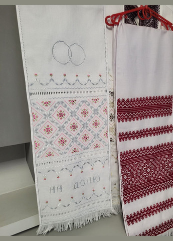 Вышитое шелком свадебное полотенце ручной работы "К счастью на долю" Hand Made (334349387)