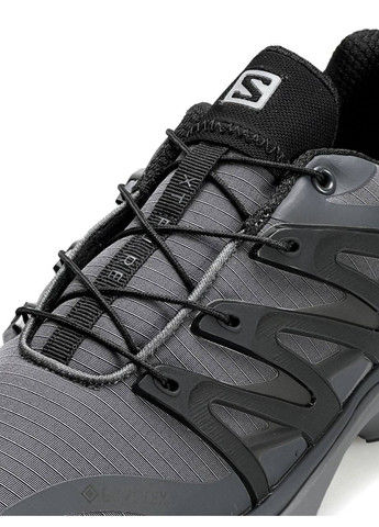 Сірі Осінні кросівки чоловічі salomon grey black No Brand XT PU_RE GTX