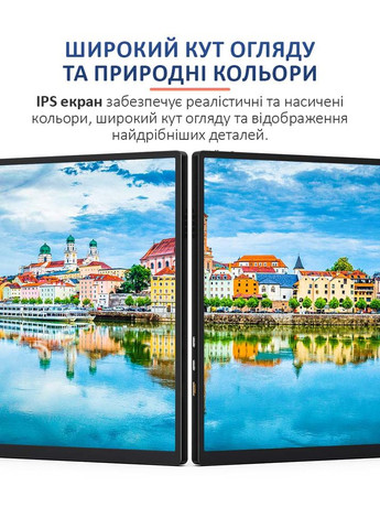 Монитор портативный S185FC / 18.5 '' / IPS / 1920x1080 / Type-C / HDMI / jack 3.5 мм / второй экран No Brand (346493975)