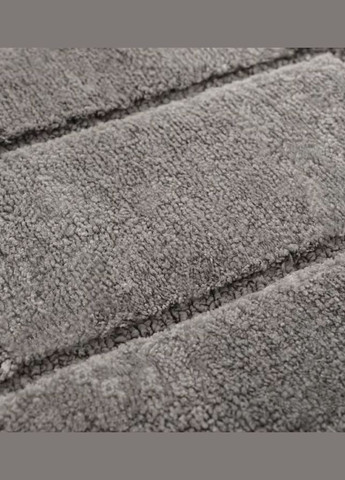 Коврик для ванной комнаты и душа коврик для ног в душевую, микрофибра, атискользящий размер 40х60 см, серый No Brand (337342126)