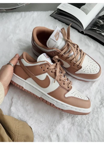 Білі кросівки чоловічі nike sb dunk brown white найк сб данк білі демісезон No Brand