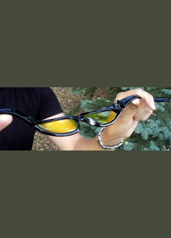 Очки защитные Hercules-1 (smoke) черные Global Vision (319705229)