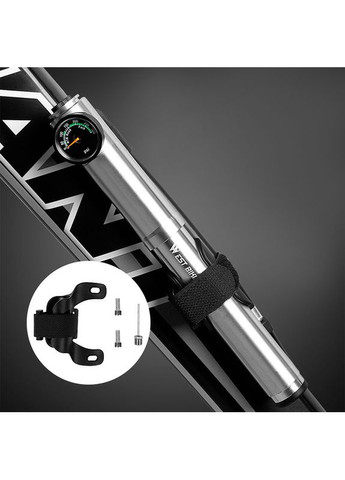 Насос велосипедный Ручной с манометром Silve West Biking (360455493)