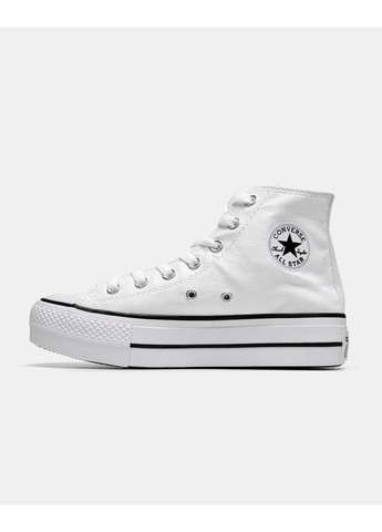 КЕДЫ ЖЕНСКИЕ CONVERSE WMNS CHUCK TAYLOR ALL STAR LIFT HIGH WHITE КОНВЕРС No Brand белые демисезоны (369388969)
