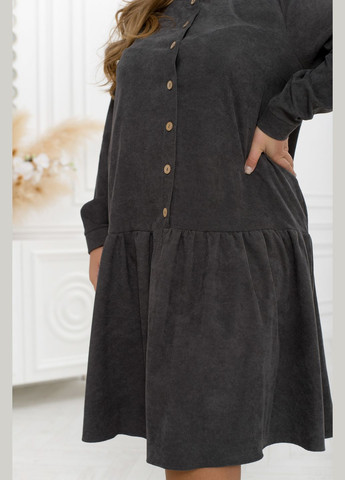 Графитовое платье Minova однотонное