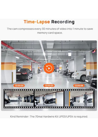 Автомобильный видеорегистратор Dash Cam A510 70Mai (362211911)