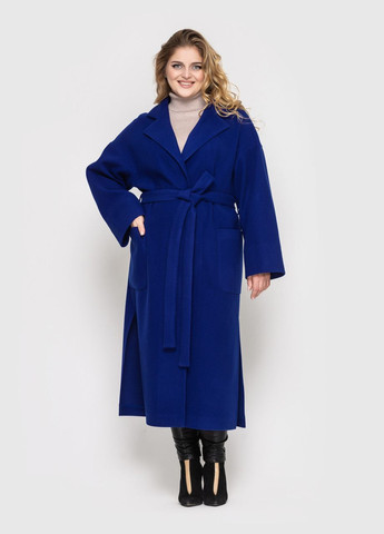 Блакитне демісезонне Пальто Олеся електрик 0255 Vlavi