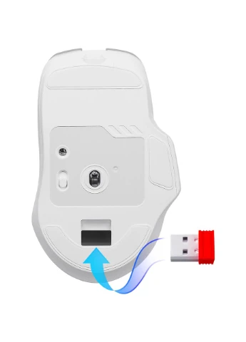 Мишка Astro Elite GM-056, бездротова, ігрова, 3200dpi., 7кн., 500 mAh, біла Defender (396675583)