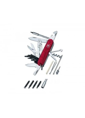 Ніж Cybertool M 91мм,34функ,черв.прозор., складний, швейцарський туристичний, карманний, нержавіюча сталь Victorinox (395594409)