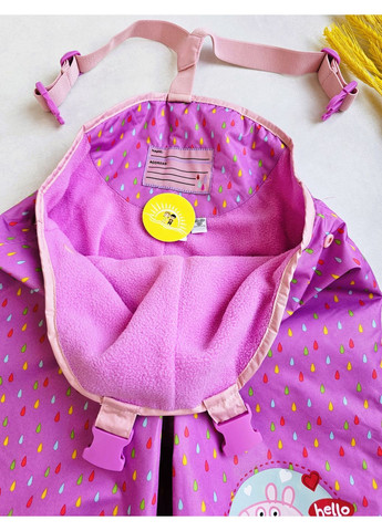 Дождевик детский костюм на флисе для девочек Peppa Pig Куртка та Напівкомбінезон (371282133)