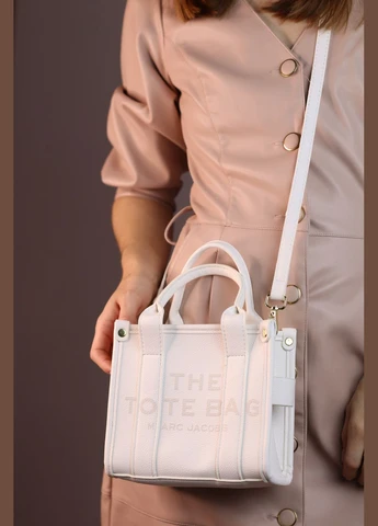 Жіноча сумка Marc Jacobs tote bag mini white женская сумка, сумка Марк Джейкобс тоте бег міні білого кольору No Brand (307925572)
