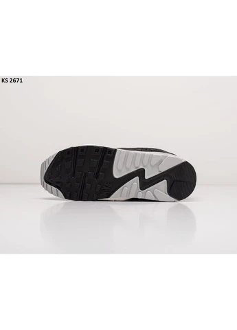Белые демисезонные кроссовки мужские nike air max 90 black white найк аир макс 90 белые No Brand