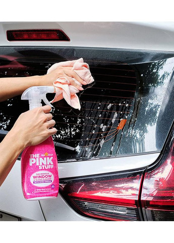 Pink Stuff Window & Glass Cleaner Rose Vinegar / Засіб для миття вікон з трояндовим 750 мл (12pz) The Pink Stuff (337989526)