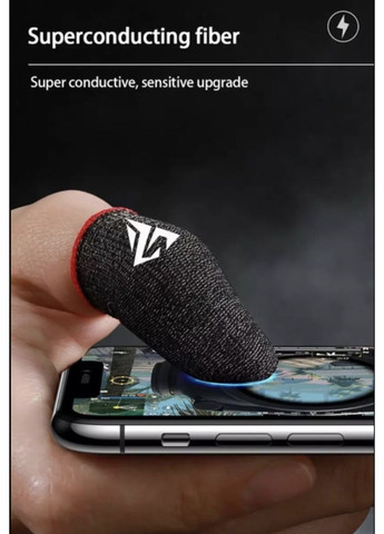 Кіберспортивні сенсорні напальчники для ігор на телефоні CoD (геймпад тригери курки для смартфона для PUBG Mobile) 2 шт Neon (360547112)