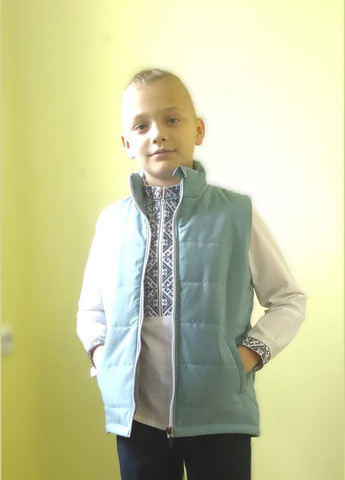 Жилетка детская весна/осень без капюшона 122 размер с карманами цвет Handmade (326835368)