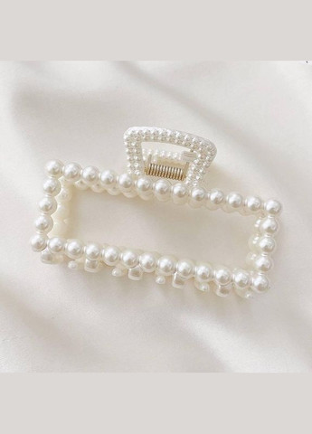 Крабик для волос CWa 10 см Квадрат Молочный (L103296) No Brand (349844049)