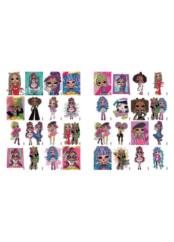 Книжка-розмальовка зі стікерами "L.O.L. O.M.G. Queens 2" Ідейка (337340403)