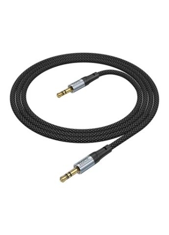 Кабель мультимедійний 3.5mm M to 3.5mm M 1.0m Black (6942007608800) Hoco (391790699)