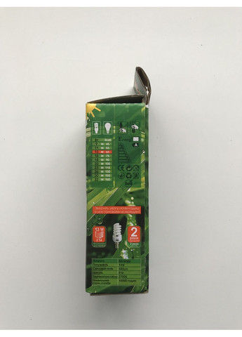 Энергосберегающая лампа ECO LIGHT 13W 13Вт E14 2700К теплый мягкий желтый свет Ecolight (369369530)