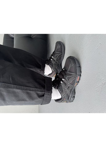 Черные демисезонные кроссовки мужские и женские asics gel-kahana 8 gore-tex black rose gold | асикс гель-кахана 8 черные No Brand