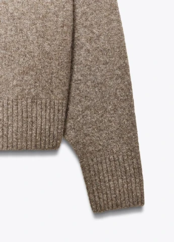 Світло-коричневий демісезонний светр Zara