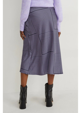 Разноцветная кэжуал однотонная юбка макси в принт C&A