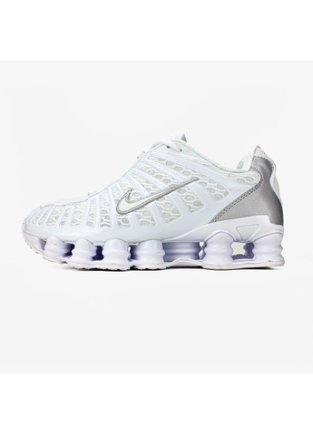 Білі Осінні кросівки чоловічі і жіночі nike shox tl white | найк шокс тл білі No Brand