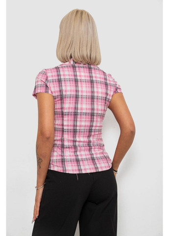 Розовая рубашка женская в клетку,, 230r065 Ager