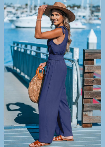 Комбінезон CUPSHE однотонний фіолетовий повсякденний віскоза