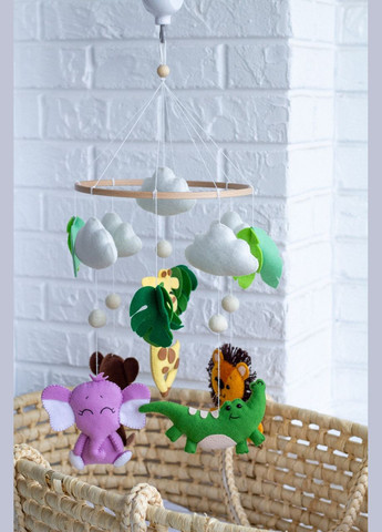 Дитячий мобіль на ліжечко для немовлят WooolyWool «Африка» No Brand (342757818)