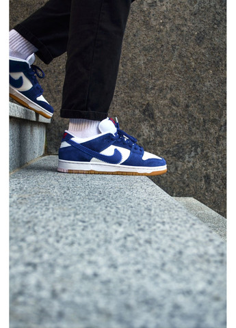 Білі Осінні кросівки чоловічі nike sb dunk low blue white найк сб данк No Brand