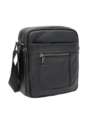 Чорна шкіряна сумка 10m223-black Borsa Leather (322189616)