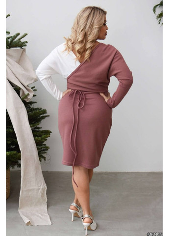 Коричневое повседневный платье женское Гермес однотонное