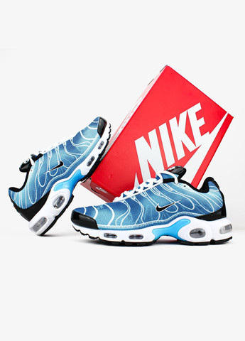 Блакитні Осінні кросівки чоловічі nike air max tn plus blue | найк аір макс тн плюс блакитні No Brand