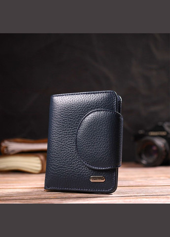 Зручне жіноче портмоне середнього розміру з натуральної шкіри 21809 Синє Canpellini (329149215)