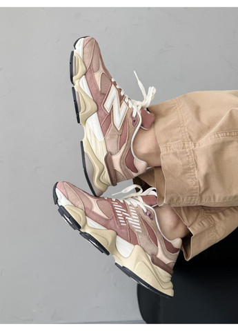 КРОССОВКИ ЖЕНСКИЕ NEW BALANCE 9060 BROWN CARAMEL НЬЮ БЕЛАНС 9060 No Brand комбинированные демисезоны (367166882)