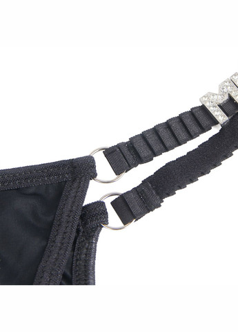 Черные сексуальные трусики стринги со стразами, Star Night (361670784)