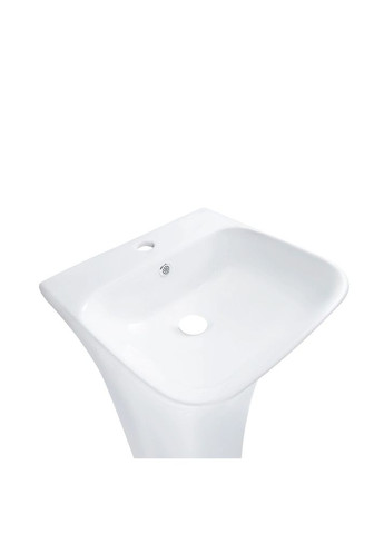 Комплект Crow: Раковина напольна моноблок 445x420x840 мм White + Донний клапан PU02O Qtap QT0511G315WN47321 (341326492)