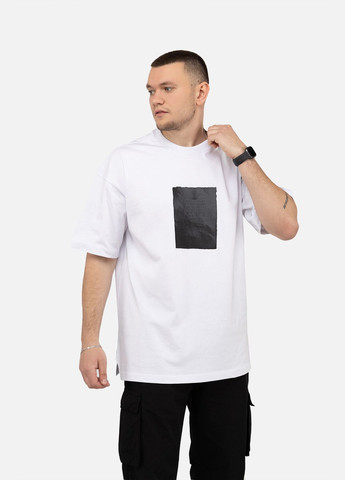 Белая мужская футболка с коротким рукавом цвет белый цб-00249858 Clang