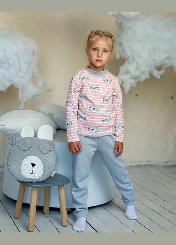 Рожева піжама для дівчинки (тепла) hc (h001-6076-024-5-1) No Brand