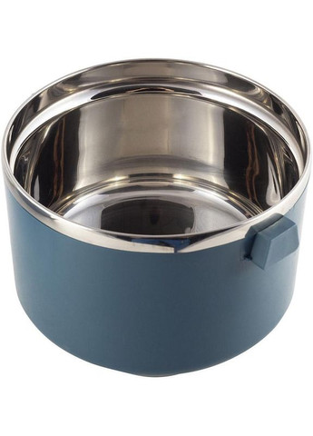 Ланч-бокс Snack 1700мл двухуровневый, пластик и нержавеющая сталь, синий Kamille (330018350)