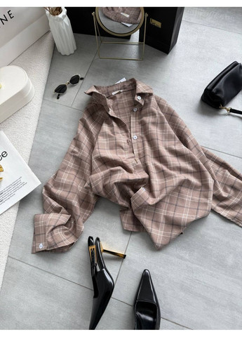 Сорочка в клітинку з костюмної тканини — стиль і комфорт щодня 💥 ЗАМІРИ В ОПИСІ GD/GL Модний простір (364966872)