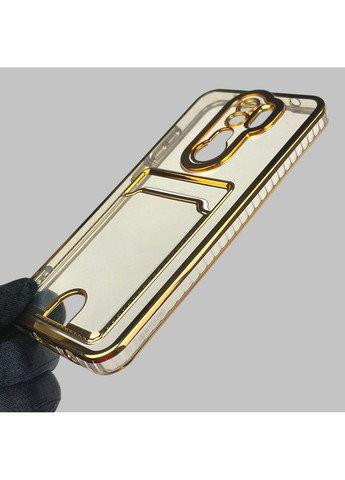 Чехол для Redmi Note 8 Pro с золотой окантовкой с карманом для карт на сяоми редми нот 8 про золотой Xiaomi (366019349)